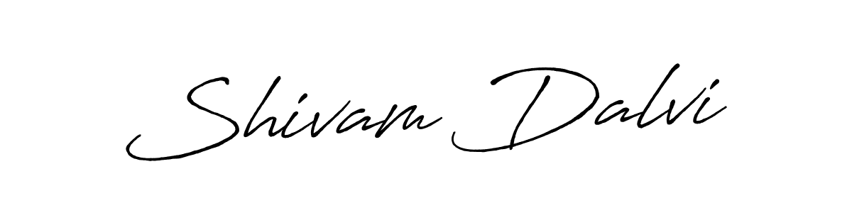 How to make Shivam Dalvi name signature. Use Antro_Vectra_Bolder style for creating short signs online. This is the latest handwritten sign. Shivam Dalvi signature style 7 images and pictures png