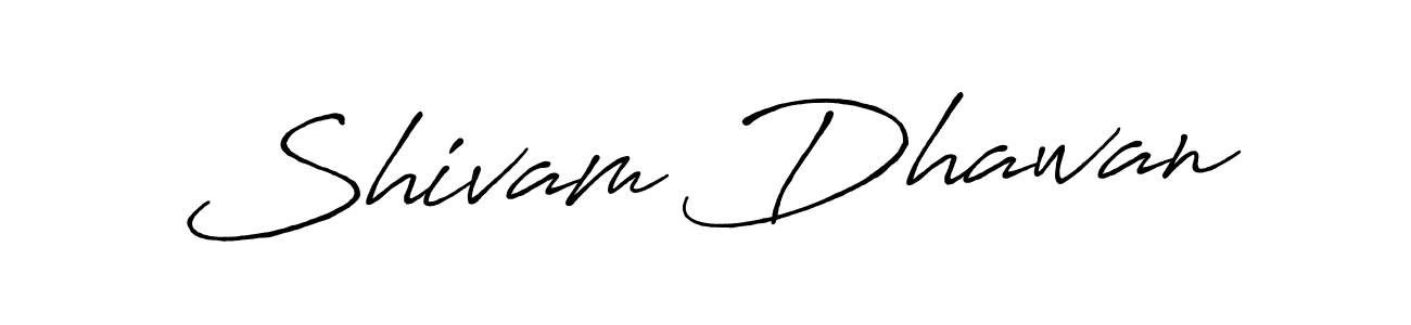 How to make Shivam Dhawan name signature. Use Antro_Vectra_Bolder style for creating short signs online. This is the latest handwritten sign. Shivam Dhawan signature style 7 images and pictures png