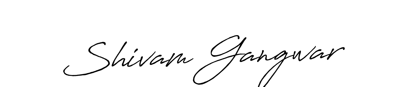 Make a beautiful signature design for name Shivam Gangwar. With this signature (Antro_Vectra_Bolder) style, you can create a handwritten signature for free. Shivam Gangwar signature style 7 images and pictures png