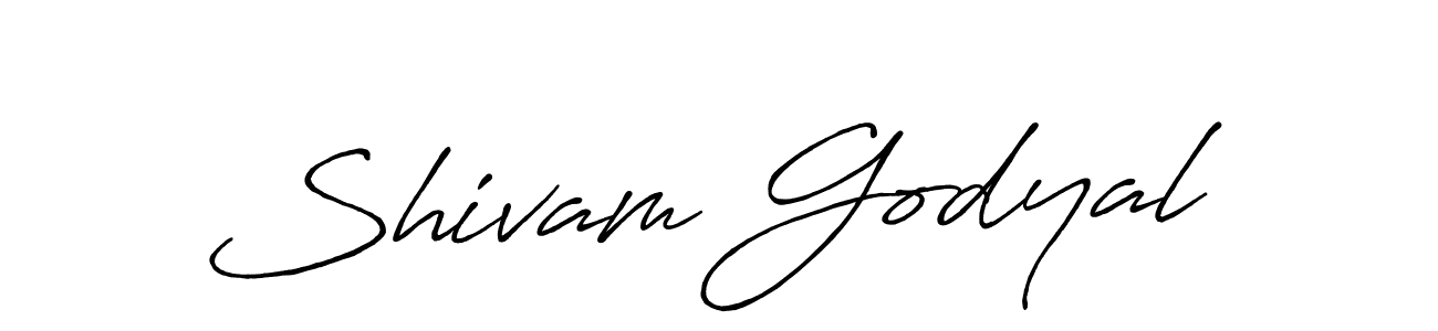 Shivam Godyal stylish signature style. Best Handwritten Sign (Antro_Vectra_Bolder) for my name. Handwritten Signature Collection Ideas for my name Shivam Godyal. Shivam Godyal signature style 7 images and pictures png