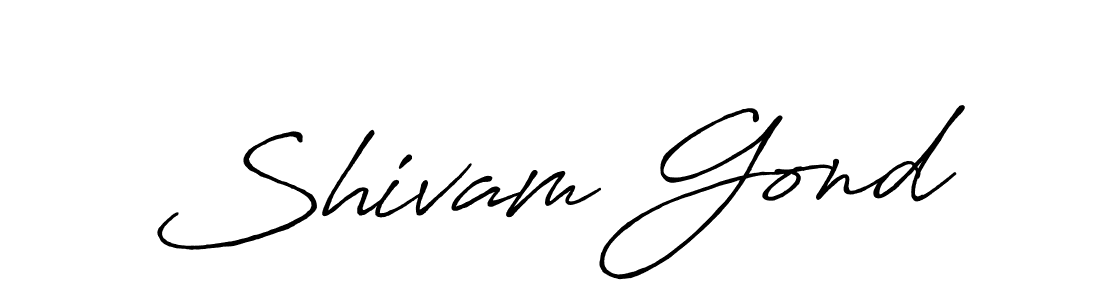 The best way (Antro_Vectra_Bolder) to make a short signature is to pick only two or three words in your name. The name Shivam Gond include a total of six letters. For converting this name. Shivam Gond signature style 7 images and pictures png
