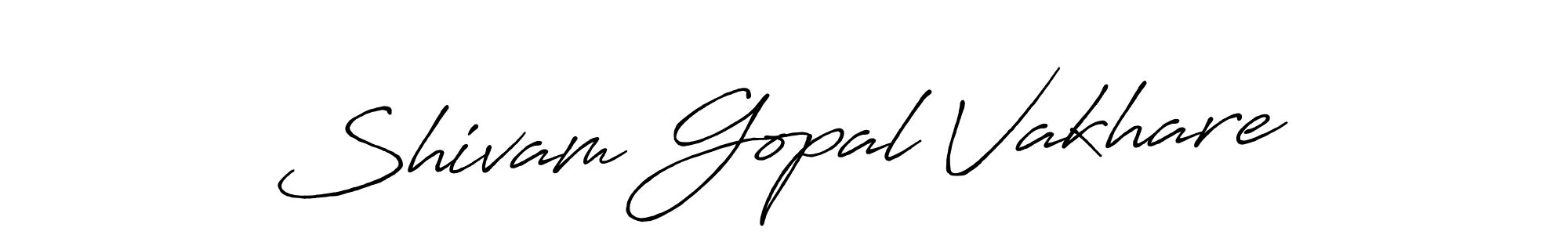 How to Draw Shivam Gopal Vakhare signature style? Antro_Vectra_Bolder is a latest design signature styles for name Shivam Gopal Vakhare. Shivam Gopal Vakhare signature style 7 images and pictures png