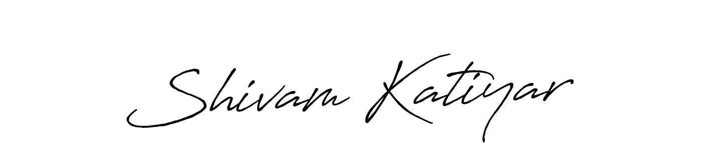 Use a signature maker to create a handwritten signature online. With this signature software, you can design (Antro_Vectra_Bolder) your own signature for name Shivam Katiyar. Shivam Katiyar signature style 7 images and pictures png