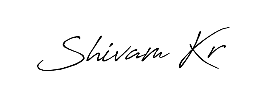 It looks lik you need a new signature style for name Shivam Kr. Design unique handwritten (Antro_Vectra_Bolder) signature with our free signature maker in just a few clicks. Shivam Kr signature style 7 images and pictures png