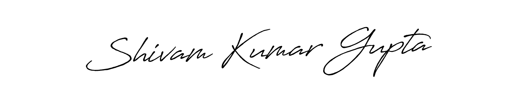 How to make Shivam Kumar Gupta name signature. Use Antro_Vectra_Bolder style for creating short signs online. This is the latest handwritten sign. Shivam Kumar Gupta signature style 7 images and pictures png