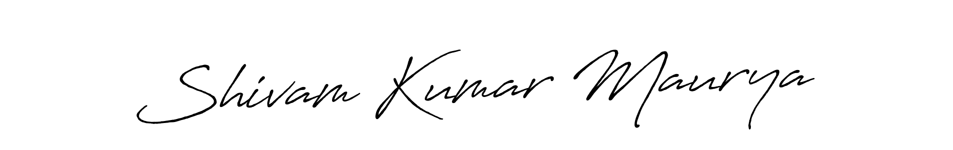 Shivam Kumar Maurya stylish signature style. Best Handwritten Sign (Antro_Vectra_Bolder) for my name. Handwritten Signature Collection Ideas for my name Shivam Kumar Maurya. Shivam Kumar Maurya signature style 7 images and pictures png