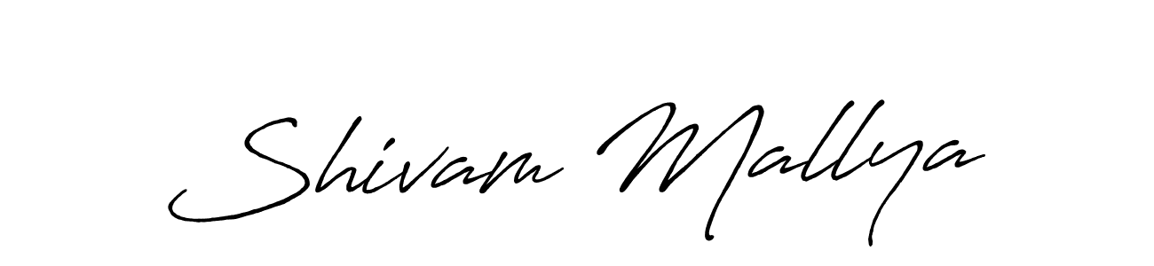 Also You can easily find your signature by using the search form. We will create Shivam Mallya name handwritten signature images for you free of cost using Antro_Vectra_Bolder sign style. Shivam Mallya signature style 7 images and pictures png
