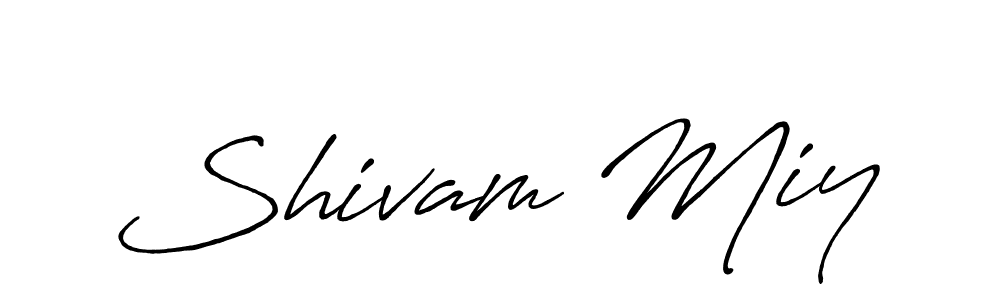 Also we have Shivam Miy name is the best signature style. Create professional handwritten signature collection using Antro_Vectra_Bolder autograph style. Shivam Miy signature style 7 images and pictures png