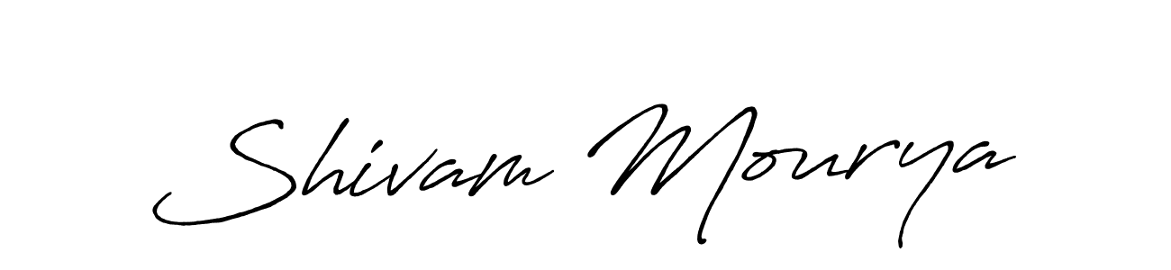 Also we have Shivam Mourya name is the best signature style. Create professional handwritten signature collection using Antro_Vectra_Bolder autograph style. Shivam Mourya signature style 7 images and pictures png