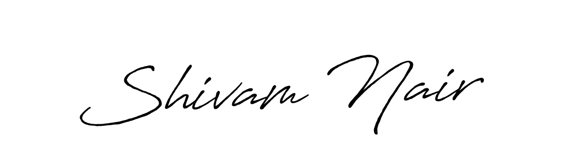 Also You can easily find your signature by using the search form. We will create Shivam Nair name handwritten signature images for you free of cost using Antro_Vectra_Bolder sign style. Shivam Nair signature style 7 images and pictures png