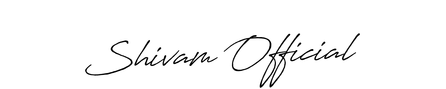 Antro_Vectra_Bolder is a professional signature style that is perfect for those who want to add a touch of class to their signature. It is also a great choice for those who want to make their signature more unique. Get Shivam Official name to fancy signature for free. Shivam Official signature style 7 images and pictures png