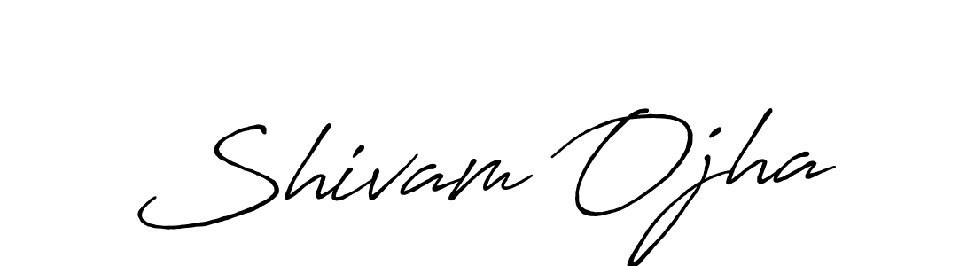 Make a beautiful signature design for name Shivam Ojha. With this signature (Antro_Vectra_Bolder) style, you can create a handwritten signature for free. Shivam Ojha signature style 7 images and pictures png