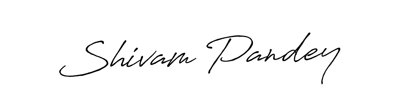 Also we have Shivam Pandey name is the best signature style. Create professional handwritten signature collection using Antro_Vectra_Bolder autograph style. Shivam Pandey signature style 7 images and pictures png