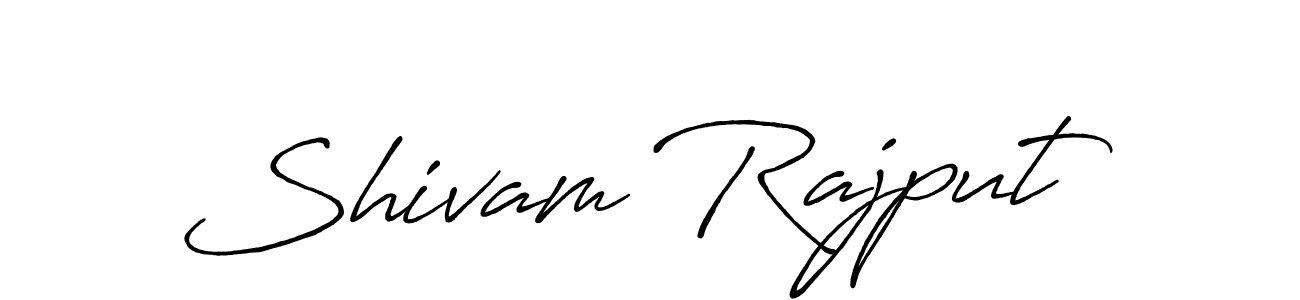 Shivam Rajput stylish signature style. Best Handwritten Sign (Antro_Vectra_Bolder) for my name. Handwritten Signature Collection Ideas for my name Shivam Rajput. Shivam Rajput signature style 7 images and pictures png