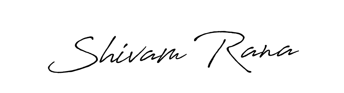 Shivam Rana stylish signature style. Best Handwritten Sign (Antro_Vectra_Bolder) for my name. Handwritten Signature Collection Ideas for my name Shivam Rana. Shivam Rana signature style 7 images and pictures png