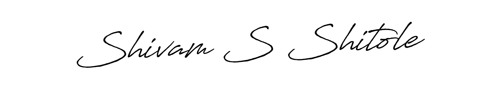 Use a signature maker to create a handwritten signature online. With this signature software, you can design (Antro_Vectra_Bolder) your own signature for name Shivam S Shitole. Shivam S Shitole signature style 7 images and pictures png