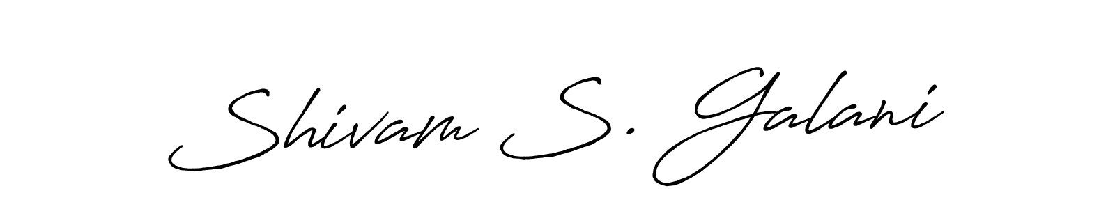 How to make Shivam S. Galani signature? Antro_Vectra_Bolder is a professional autograph style. Create handwritten signature for Shivam S. Galani name. Shivam S. Galani signature style 7 images and pictures png