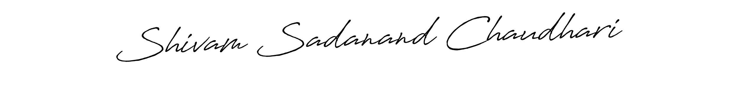 Create a beautiful signature design for name Shivam Sadanand Chaudhari. With this signature (Antro_Vectra_Bolder) fonts, you can make a handwritten signature for free. Shivam Sadanand Chaudhari signature style 7 images and pictures png