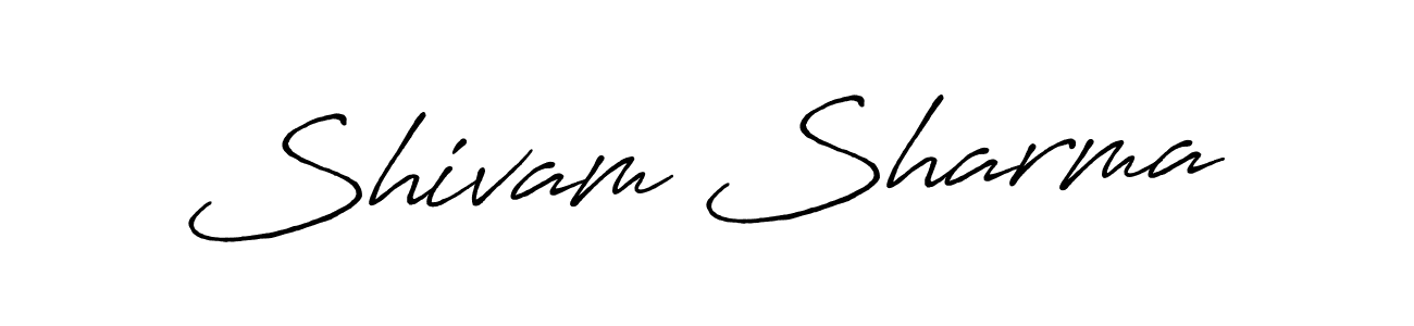 Make a beautiful signature design for name Shivam Sharma. With this signature (Antro_Vectra_Bolder) style, you can create a handwritten signature for free. Shivam Sharma signature style 7 images and pictures png