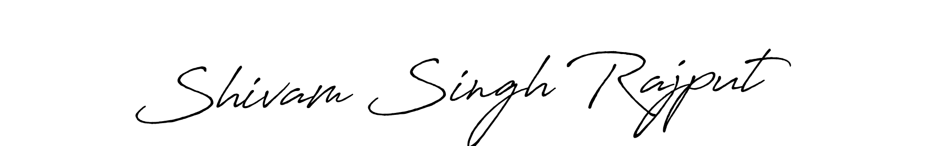 Create a beautiful signature design for name Shivam Singh Rajput. With this signature (Antro_Vectra_Bolder) fonts, you can make a handwritten signature for free. Shivam Singh Rajput signature style 7 images and pictures png