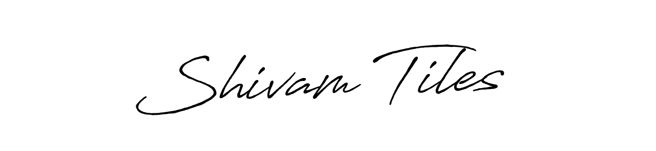 Similarly Antro_Vectra_Bolder is the best handwritten signature design. Signature creator online .You can use it as an online autograph creator for name Shivam Tiles . Shivam Tiles  signature style 7 images and pictures png