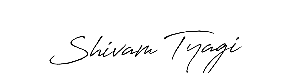 Design your own signature with our free online signature maker. With this signature software, you can create a handwritten (Antro_Vectra_Bolder) signature for name Shivam Tyagi. Shivam Tyagi signature style 7 images and pictures png