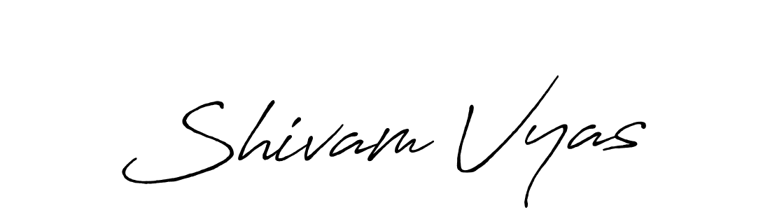 It looks lik you need a new signature style for name Shivam Vyas. Design unique handwritten (Antro_Vectra_Bolder) signature with our free signature maker in just a few clicks. Shivam Vyas signature style 7 images and pictures png