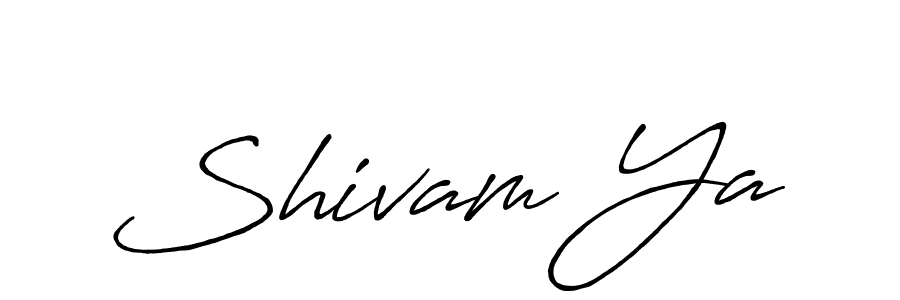It looks lik you need a new signature style for name Shivam Ya. Design unique handwritten (Antro_Vectra_Bolder) signature with our free signature maker in just a few clicks. Shivam Ya signature style 7 images and pictures png