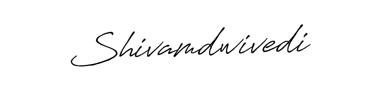 Make a beautiful signature design for name Shivamdwivedi. With this signature (Antro_Vectra_Bolder) style, you can create a handwritten signature for free. Shivamdwivedi signature style 7 images and pictures png