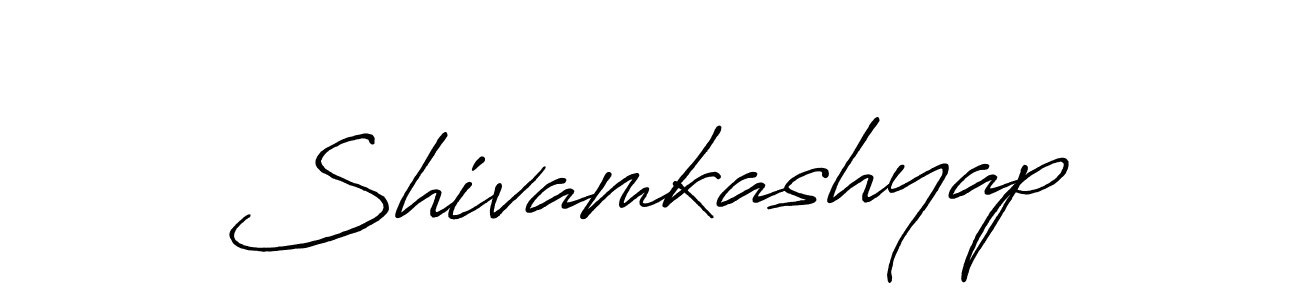 Make a beautiful signature design for name Shivamkashyap. With this signature (Antro_Vectra_Bolder) style, you can create a handwritten signature for free. Shivamkashyap signature style 7 images and pictures png