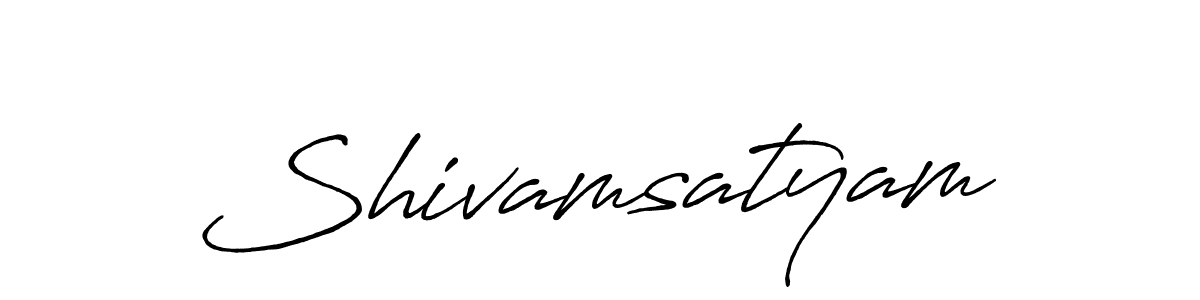 How to make Shivamsatyam signature? Antro_Vectra_Bolder is a professional autograph style. Create handwritten signature for Shivamsatyam name. Shivamsatyam signature style 7 images and pictures png
