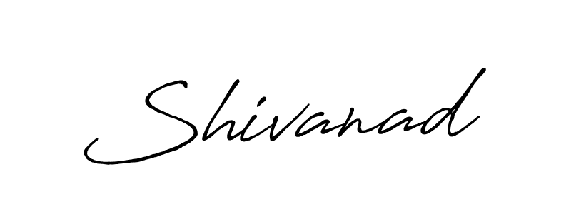 Make a beautiful signature design for name Shivanad. With this signature (Antro_Vectra_Bolder) style, you can create a handwritten signature for free. Shivanad signature style 7 images and pictures png
