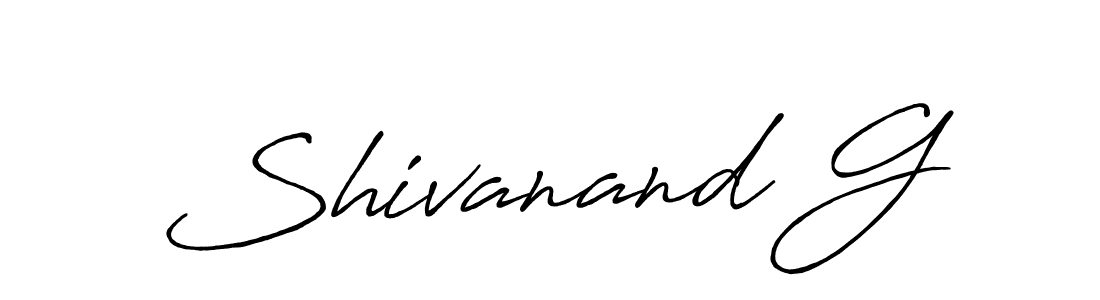 It looks lik you need a new signature style for name Shivanand G. Design unique handwritten (Antro_Vectra_Bolder) signature with our free signature maker in just a few clicks. Shivanand G signature style 7 images and pictures png