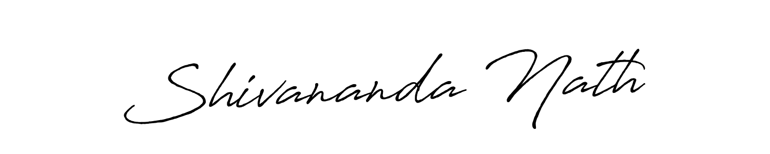 Design your own signature with our free online signature maker. With this signature software, you can create a handwritten (Antro_Vectra_Bolder) signature for name Shivananda Nath. Shivananda Nath signature style 7 images and pictures png