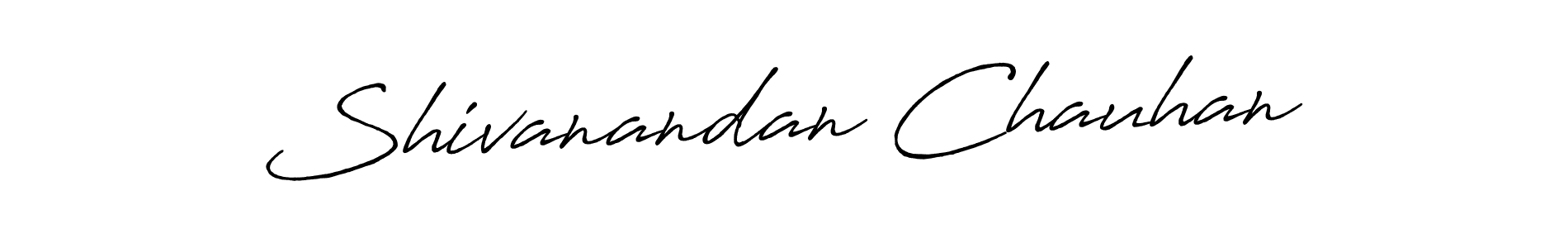 Create a beautiful signature design for name Shivanandan Chauhan. With this signature (Antro_Vectra_Bolder) fonts, you can make a handwritten signature for free. Shivanandan Chauhan signature style 7 images and pictures png