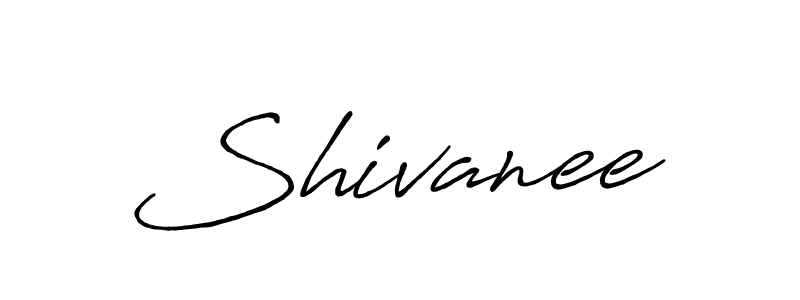 Use a signature maker to create a handwritten signature online. With this signature software, you can design (Antro_Vectra_Bolder) your own signature for name Shivanee. Shivanee signature style 7 images and pictures png