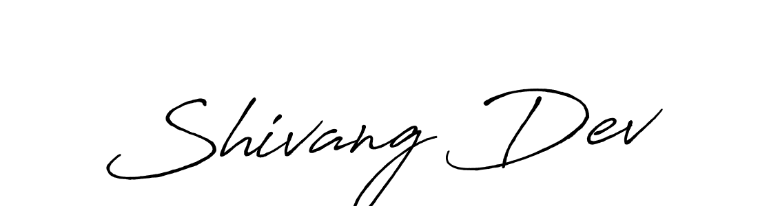 How to Draw Shivang Dev signature style? Antro_Vectra_Bolder is a latest design signature styles for name Shivang Dev. Shivang Dev signature style 7 images and pictures png
