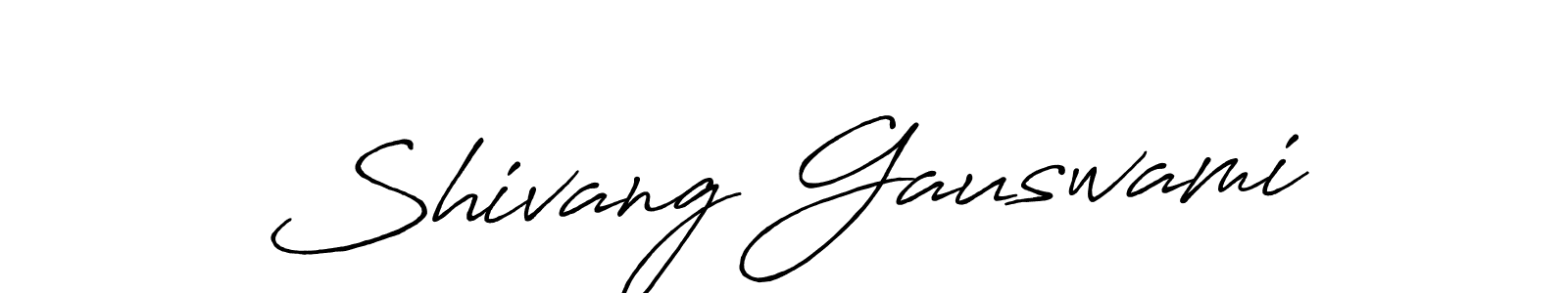It looks lik you need a new signature style for name Shivang Gauswami. Design unique handwritten (Antro_Vectra_Bolder) signature with our free signature maker in just a few clicks. Shivang Gauswami signature style 7 images and pictures png