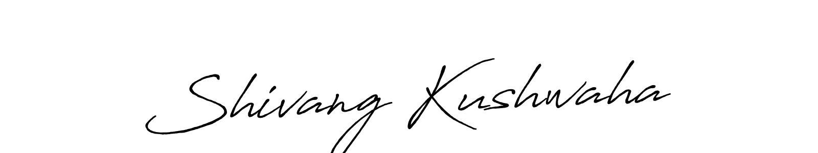 How to make Shivang Kushwaha signature? Antro_Vectra_Bolder is a professional autograph style. Create handwritten signature for Shivang Kushwaha name. Shivang Kushwaha signature style 7 images and pictures png