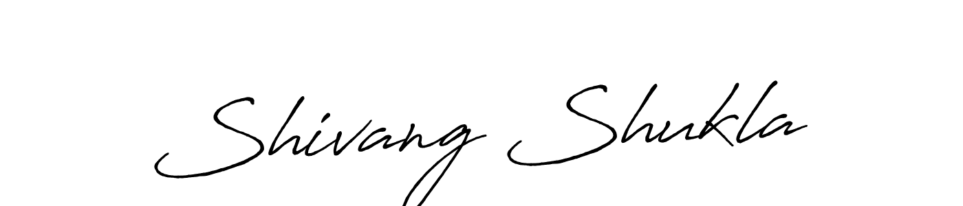 Design your own signature with our free online signature maker. With this signature software, you can create a handwritten (Antro_Vectra_Bolder) signature for name Shivang Shukla. Shivang Shukla signature style 7 images and pictures png