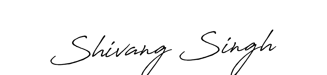 Design your own signature with our free online signature maker. With this signature software, you can create a handwritten (Antro_Vectra_Bolder) signature for name Shivang Singh. Shivang Singh signature style 7 images and pictures png