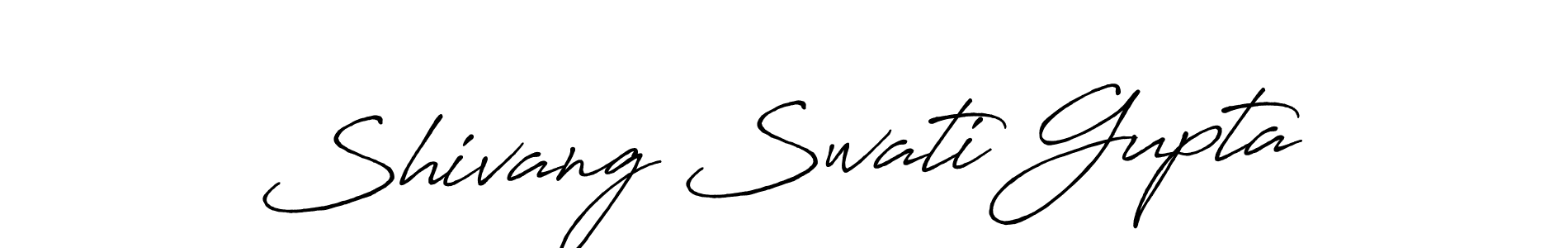Design your own signature with our free online signature maker. With this signature software, you can create a handwritten (Antro_Vectra_Bolder) signature for name Shivang Swati Gupta. Shivang Swati Gupta signature style 7 images and pictures png