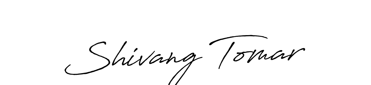 if you are searching for the best signature style for your name Shivang Tomar. so please give up your signature search. here we have designed multiple signature styles  using Antro_Vectra_Bolder. Shivang Tomar signature style 7 images and pictures png
