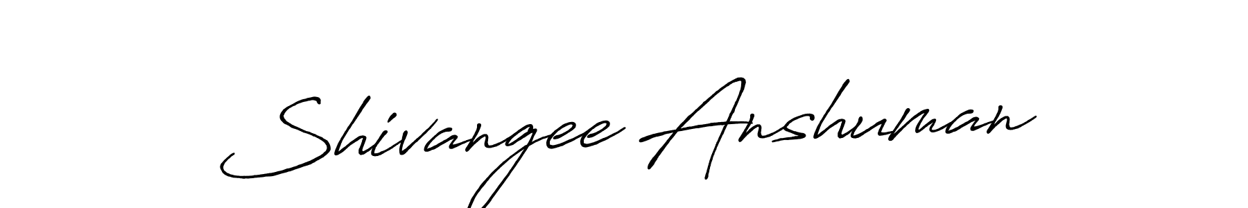You can use this online signature creator to create a handwritten signature for the name Shivangee Anshuman. This is the best online autograph maker. Shivangee Anshuman signature style 7 images and pictures png
