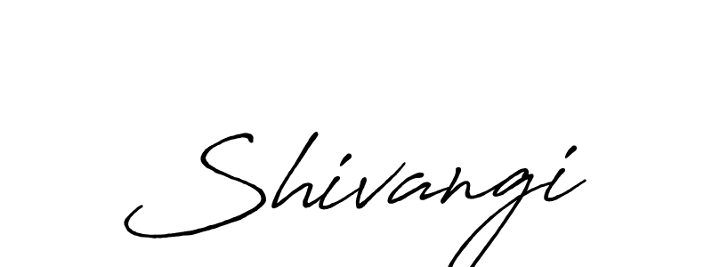 Make a beautiful signature design for name Shivangi. With this signature (Antro_Vectra_Bolder) style, you can create a handwritten signature for free. Shivangi signature style 7 images and pictures png