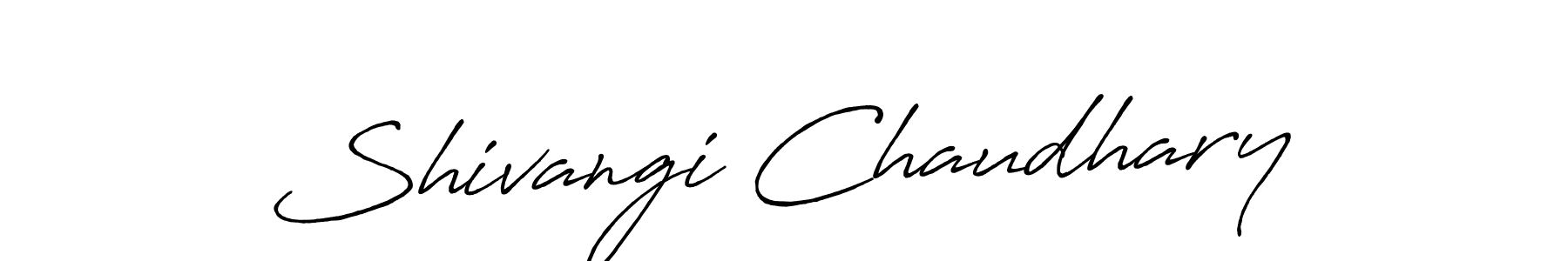 Shivangi Chaudhary stylish signature style. Best Handwritten Sign (Antro_Vectra_Bolder) for my name. Handwritten Signature Collection Ideas for my name Shivangi Chaudhary. Shivangi Chaudhary signature style 7 images and pictures png