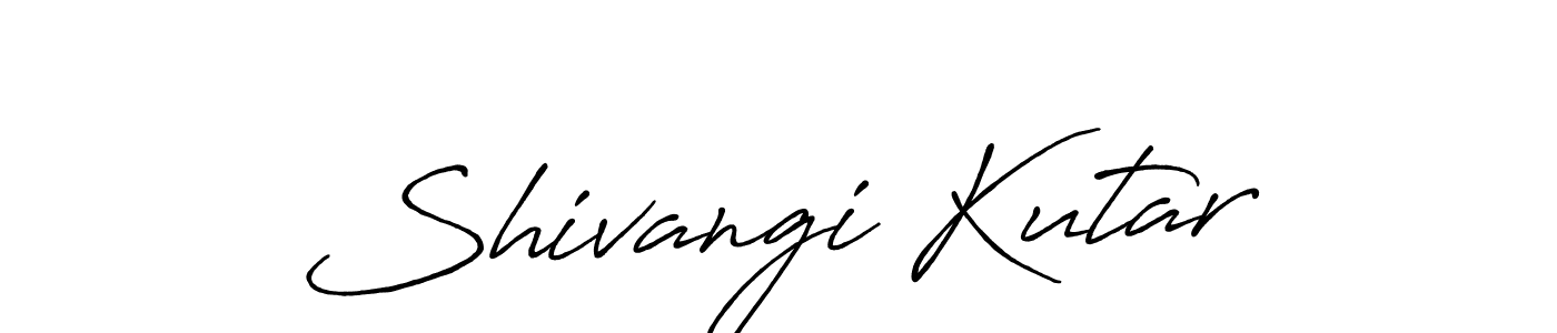 How to make Shivangi Kutar signature? Antro_Vectra_Bolder is a professional autograph style. Create handwritten signature for Shivangi Kutar name. Shivangi Kutar signature style 7 images and pictures png