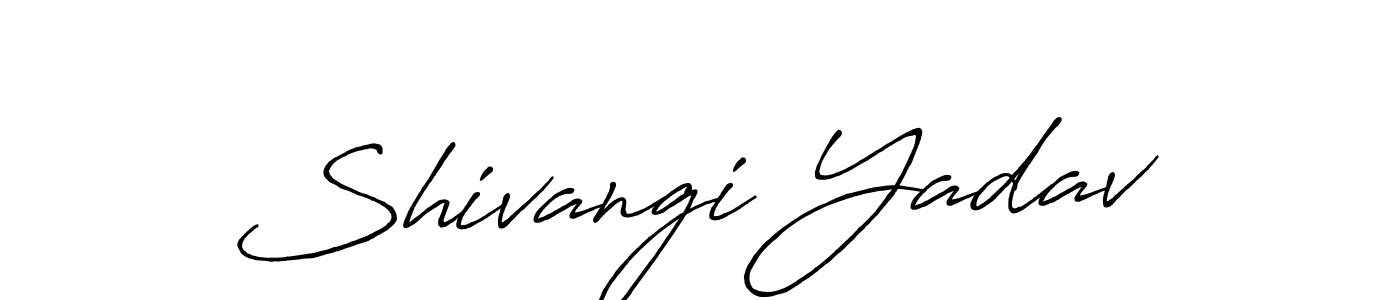 Use a signature maker to create a handwritten signature online. With this signature software, you can design (Antro_Vectra_Bolder) your own signature for name Shivangi Yadav. Shivangi Yadav signature style 7 images and pictures png