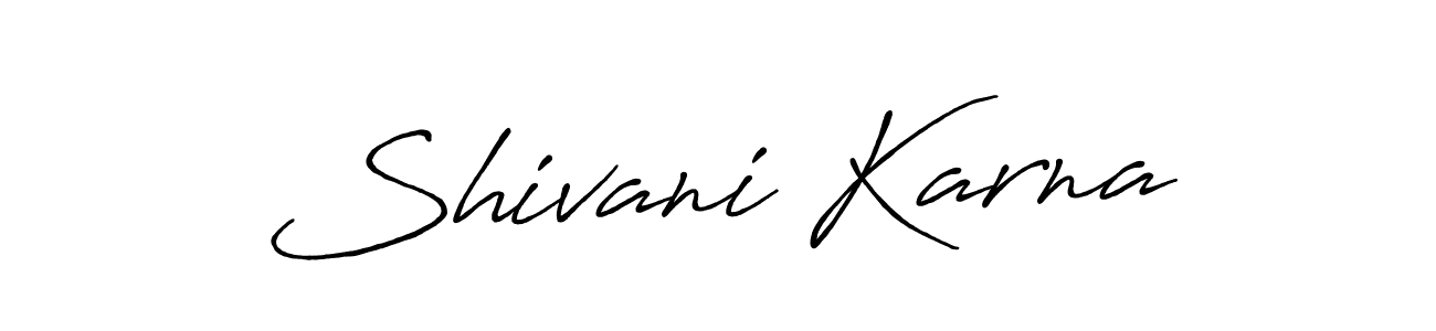 The best way (Antro_Vectra_Bolder) to make a short signature is to pick only two or three words in your name. The name Shivani Karna include a total of six letters. For converting this name. Shivani Karna signature style 7 images and pictures png