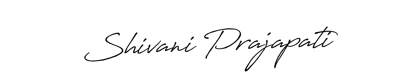 It looks lik you need a new signature style for name Shivani Prajapati. Design unique handwritten (Antro_Vectra_Bolder) signature with our free signature maker in just a few clicks. Shivani Prajapati signature style 7 images and pictures png